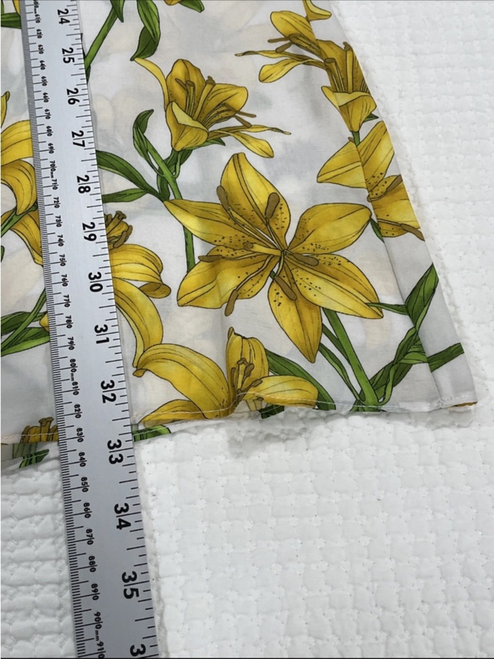Alice + Olivia Yellow Lily Print Shirt Dress Silk Blend Size S summer dress - Picture 8 of 11